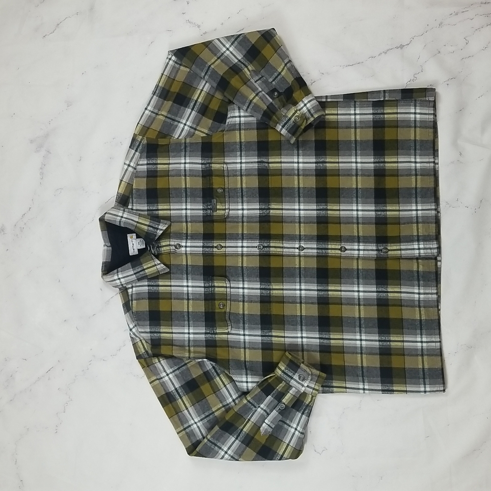 Carhartt Men’s 2XL Heavy Flannel Button Up Shirt
